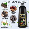 SECERTMU Black Hair Dye Shampoo Instant 3 in 1 Grey