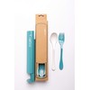 Knork Eco Astrik Plant Based Travel Set, 3 Piece, Teal