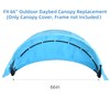66''-75 ''Outdoor Daybed Replacement Canopy, Outdoor Patio Wicker Daybed Canopy,