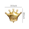 NC 6Pcs Gold Crown Foil Balloons Party Decorations.Birthday Party&Wedding &Bridal