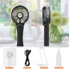 Portable Handheld Misting Fan, 3000mAh Rechargeable Mist Fan- Up to