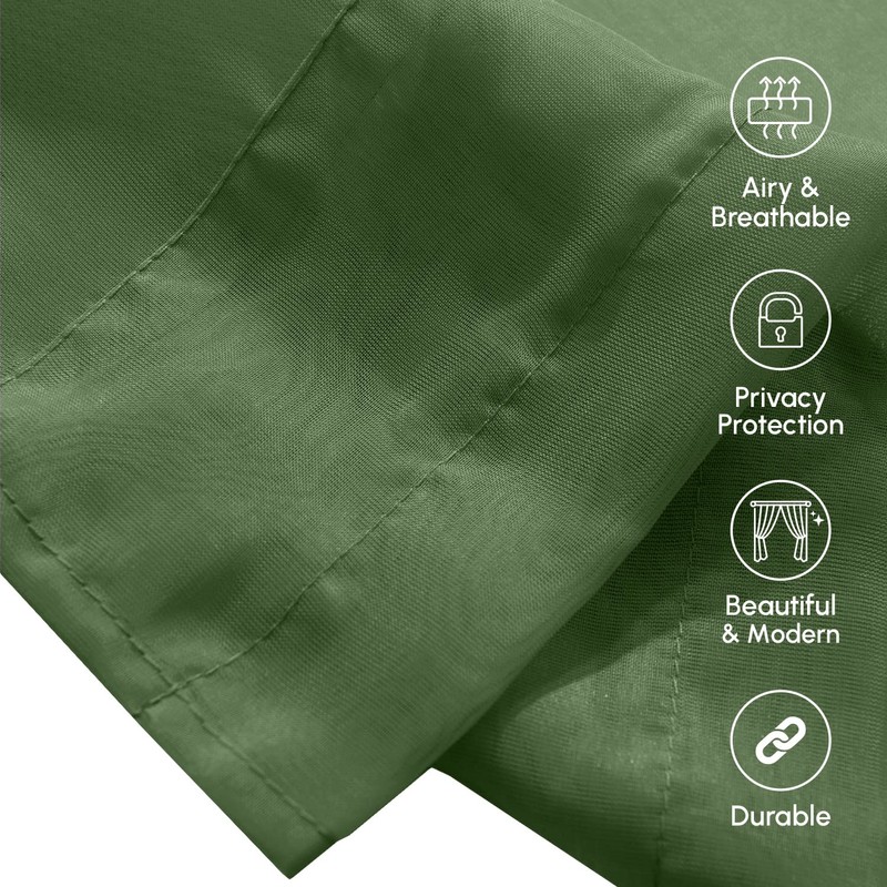 Elegant Comfort 2-Piece SHEER PANEL with 2inch ROD POCKET -