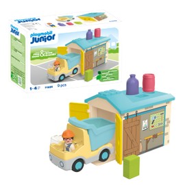 Playmobil Junior: Camión de Obras con Garaje