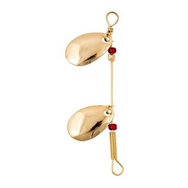 Lucky Strike Bait Works Inline Spinner Fishing Lure, Double Blade, Pack of 3 Fishing Lures, Designed in Canada (Size 0, Gold)