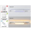 Qcyuui Modern LED Ceiling Light,Dimmable Linear Ceiling Lamp,31.5in Kitchen Lighting