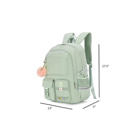 ESSENTIALFULL Backpack for Girls Teen Women laptop backpack for students book clothes travel daypack outdoors (Mint green)