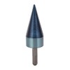 Firewood Split Drill Bit Square Shank BluePlated Screw Cone Head