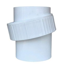 Haines Mac 4" Adjustable Angle 0-25 Degree Glue Joint Elbow Pipe Fitting, Schedule 40, PVC (white)