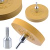 Rubber Eraser Wheel Kit for Adhesive Removal - Power Drill