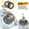 BOSFLAG 3 Pack 539112170 Spindle Assembly Kit with 153535 Pulleys