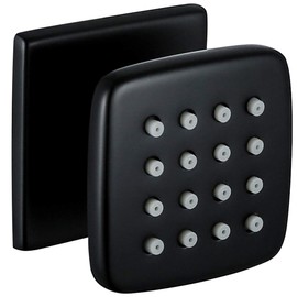 RANDOM Shower Spa Brass Square Massage Body Jets Spray Body Shower Set,Brushed Nickel,Chrome,Oil Rubbed Bronze,Brushed Gold. (Matte Black 1 pcs)