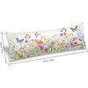 Spring Body Butterfly Flower Pillow Cover Pillowcase with Zipper