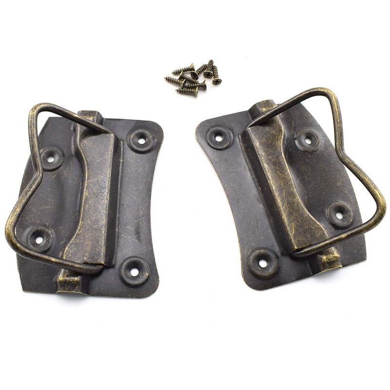 SDTC Tech 4 Pack Antique Bronze Wooden Box Puller Handles