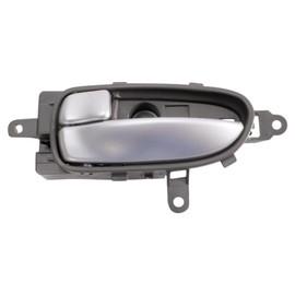 TRQ Driver Side Interior Door Handle Beige Housing with Silver Lever Compatible with 2007-2013 Nissan Altima 2009-2014 Maxima 2012-2020 NV1500 2013-2020 NV200 NV2500 NV3500
