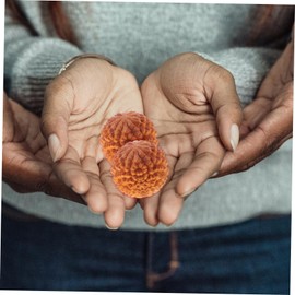 Gatuida 2 x Massage Ball Tools for Wooden Fitness Supply Handballs Made of Wood Hand Physical Decoration Chinese Handballs Hand Massage Balls Made of Wood Yoga Training Ball Wood