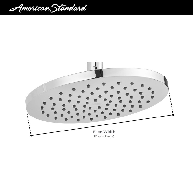 American Standard 1660528.002 Studio S 8 Inch Water-Saving Rain Showerhead,