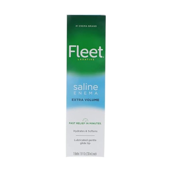 Fleet Enema Extra Saline Laxative, 7.8 oz. (Pack of 3)