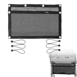 Boat Storage Bag Car Storage Mesh Bag Hanging Mesh Organizing Bags Boats and Car Organizing Accessories with 6 pcs Elastic Ring (24 inches)