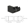 Muxios On Wall Mount Shower Bracket for Handheld Shower Head,