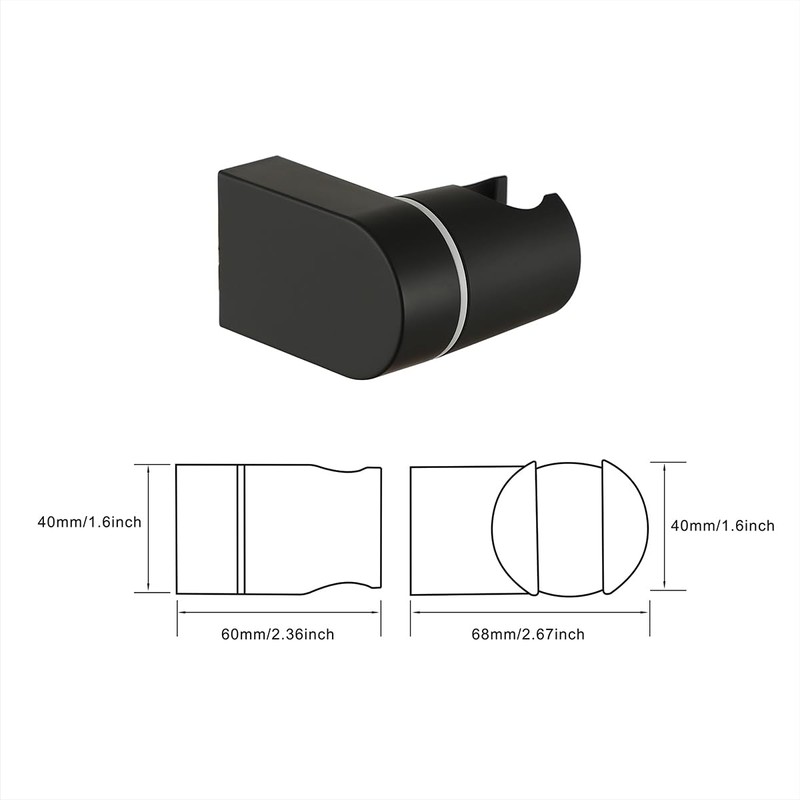 Muxios On Wall Mount Shower Bracket for Handheld Shower Head,