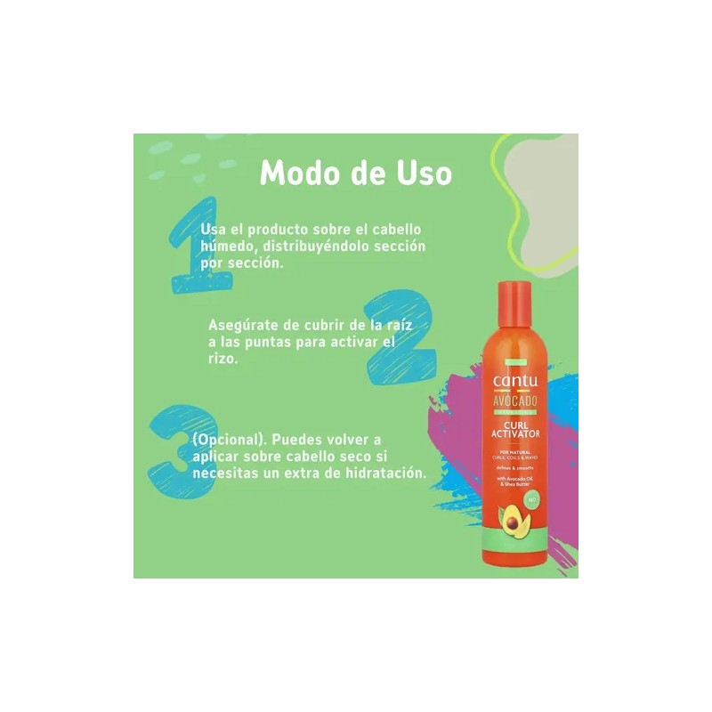 Activador De Rizos Palta Avocado 355ml Cantu