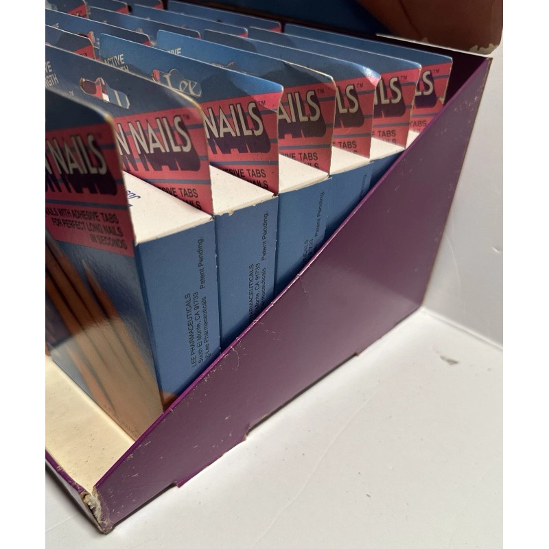 Lee Press On Nails NOS Active Length-HTF Rare Blue Box