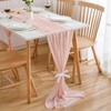 CHUQING Table Runner Pink 70 cm x 3 m Chiffon