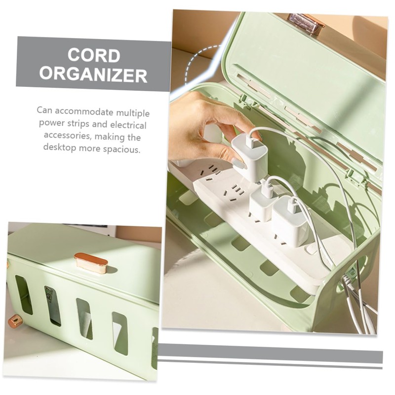 Ipetboom Cable Management Box Cord Storage Organizer with Capacity Sturdy