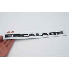 Front Door Rear Tailgate Letter Emblem Badge 3D Nameplate Replacement for 2021-2025 Escalade 1Pc (Gloss Black)