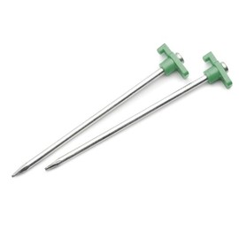 Gelert Steel Groundhog Tent Peg (Pack Of 4) - Silver, 22.5 cm
