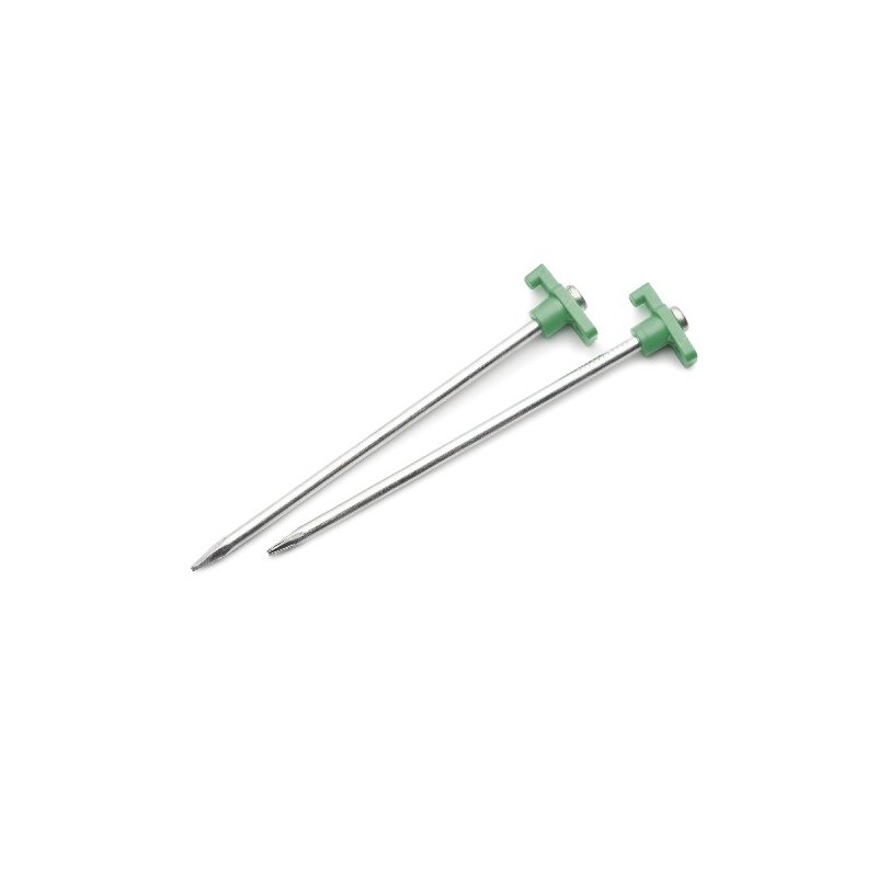 Gelert Steel Groundhog Tent Peg (Pack Of 4) - Silver,
