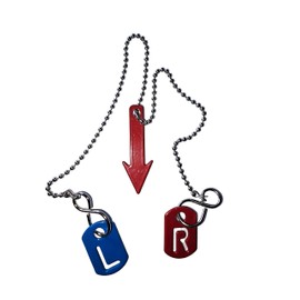 Novelty Nurse Radiography Blue/RED Tablet and FB Markers with Chain for Radiographers