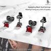 MDFUN Earrings for Men 316L Stainless Steel 5 Pairs Stud