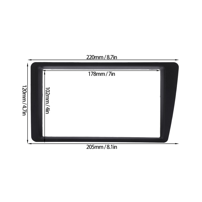 2Din Radio Stereo Fascia Dash Frame Trim Replacement for Honda