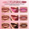 3Pcs Lip Liner Stain Peel Off, Long Lasting Lip Tattoo