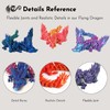 GemmiCho 3D Printed Dragon with Wings, Crystal 3D Printed Dragon,
