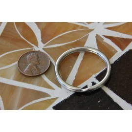 Stainless Steel Key Rings 1.25" (32mm) Split Ring, Wholesale LOT 10