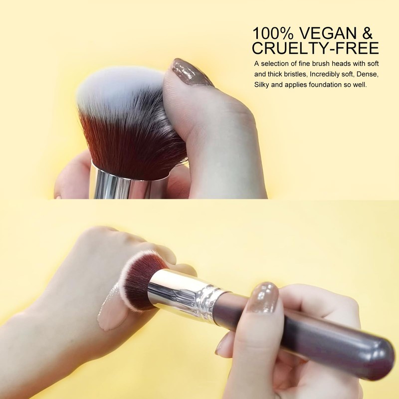 ACOSBRUOP Foundation Brush, Round Top Kabuki Foundation Brush and Professional