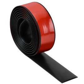 Floor Transition Strips - Self-Adhesive Flat Vinyl Floor Transition Strips 1.57" Wide Laminate Floor Joint Transition Strips for Tile, Wood Floor Edge Repair Overlay Strips (6.56 ft., Black)