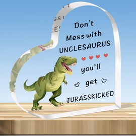 JMIMO Funny Uncle Gifts Uncle Acrylic Plaque From Nephew Niece Father's Day Gifts for Uncle Humorous Best Uncle Christmas Birthday Presents