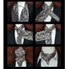 Elfeves - Corbatas para hombre, diseño floral, 100 % seda,