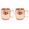 KC Copper Moscow Mule Mug Cup Set of 2, 16