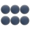sourcing map 6 Pcs Leather Coasters, Round Drinks Coasters for