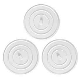 3 Pack 4.5-Inches Silicone Bathtub Drain Stopper Plug Sink Plug Universal Sink Stopper and Travel Plug for Kitchens, Bathrooms and Laundries