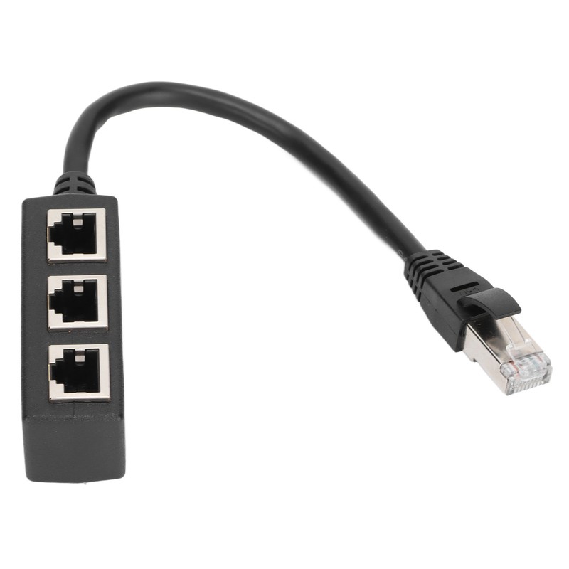 RJ45 Ethernet Adapter Cable Extension Function 1 to 3 Port
