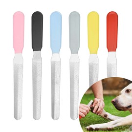 Pet Nail File (Set of 6), Pet Nail Clipper, Stainless Steel Pet Nail File, Pet Nail Polishing Nail Repair Tool, Easy to Use, Suitable for Beginners, Suitable for Cats and Dogs, Pet Claw Supplies