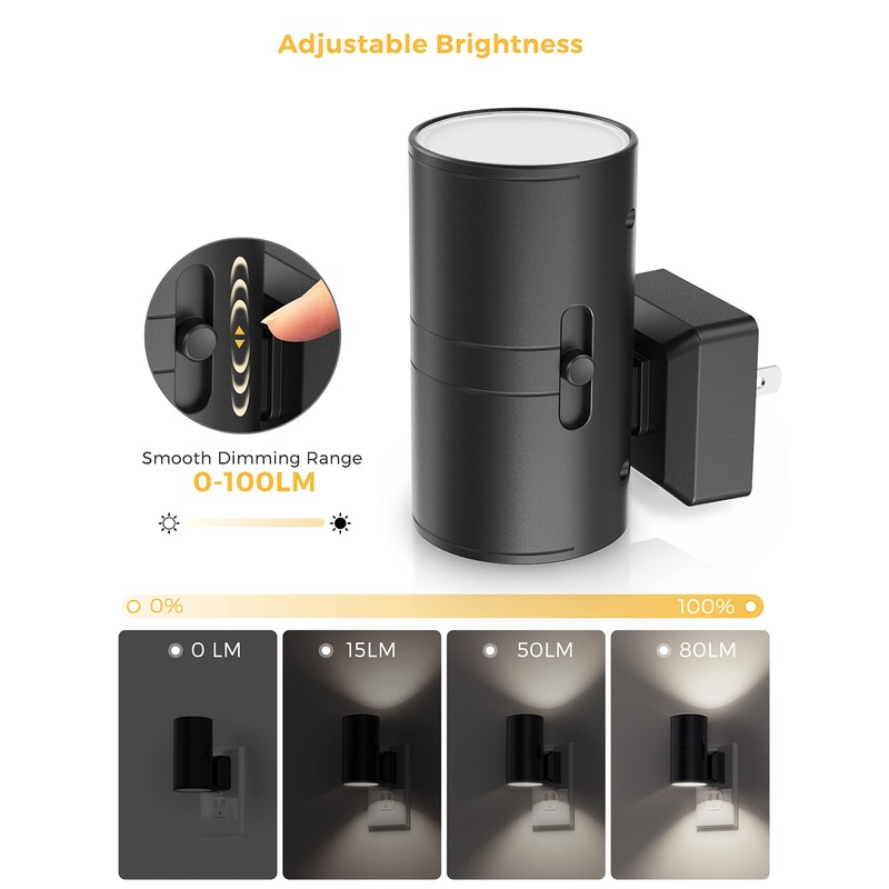 L LOHAS LED Night Light Plug in, 4 X Modern