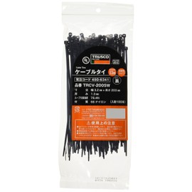 TRUSCO(トラスコ) ケーブルタイ幅3.2mm×203mm最大結束φ53耐侯性 100本 TRCV200SW