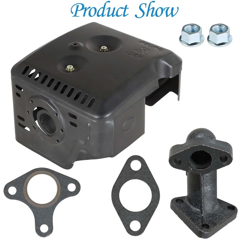 Autoparts Muffler with Gaskets Replacement for Honda GX240 8HP GX270