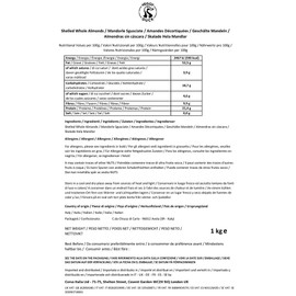 Veggy Duck - Italian Natural Raw Whole Almonds (1Kg) - Premium Natural Whole Almonds from Sicily